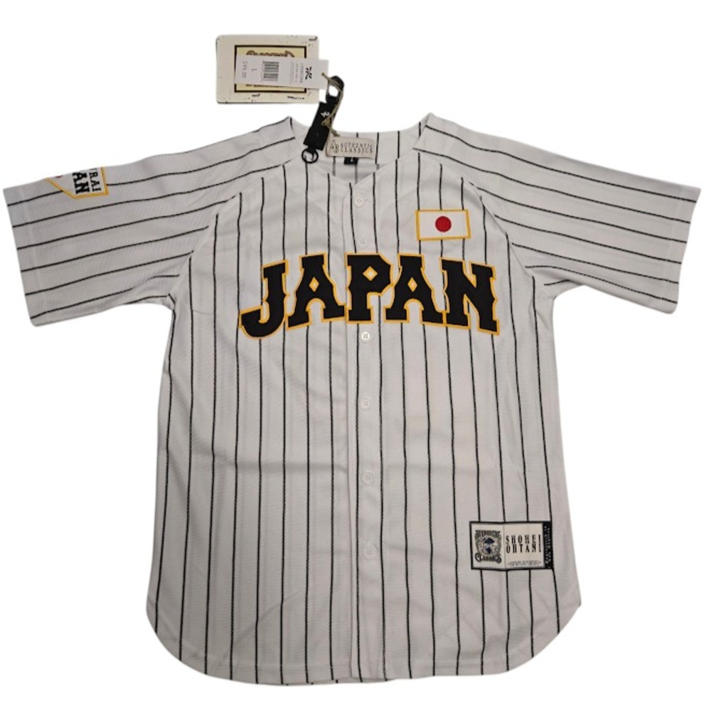 Shohei Ohtani Headgear Classics Boys Stitched Baseball Jersey Large NWT